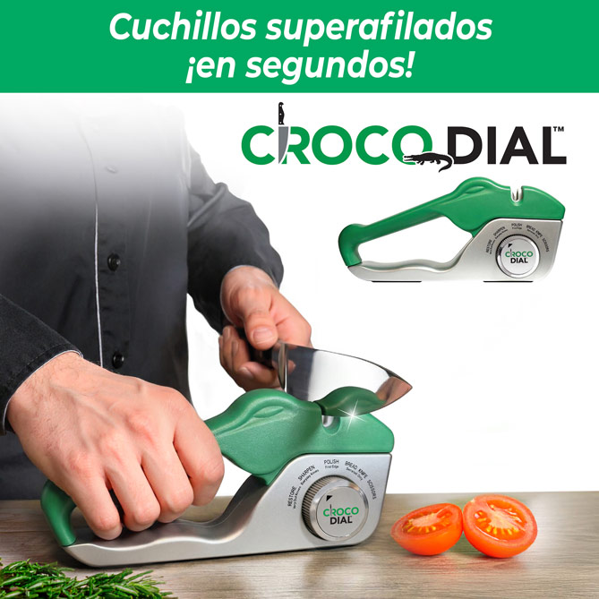 Afilador de cuchillos CROCO DIAL: Estable y seguro