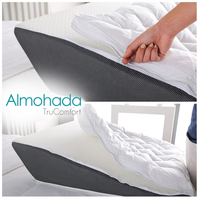 Almohada TruComfort: especialmente recomendada si sufres apena del sueño, ronquidos o tienes problemas respiratorios