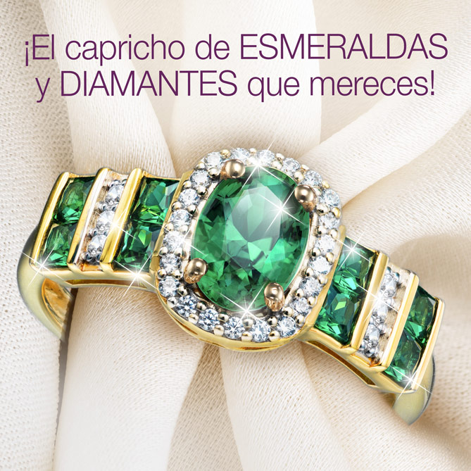 Anillo CLASSIC EMERALDS: 1 gran Esmeralda central, talla oval