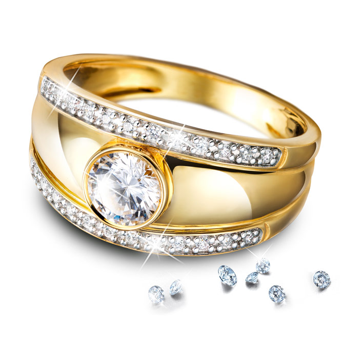 Anillo NUIT D´OR: 1 gran Topacio