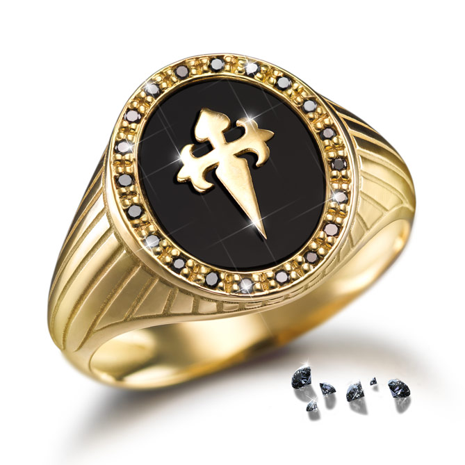 Anillo ORDEN DE SANTIAGO: Materiales de lujo trabajados con “alma” para el hombre con valores firmes