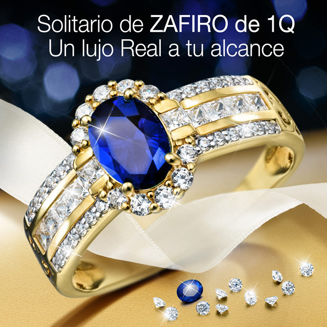 Anillo ZAFIRO ROYALE: 1 gran Zafiro, talla oval, engastado en garra