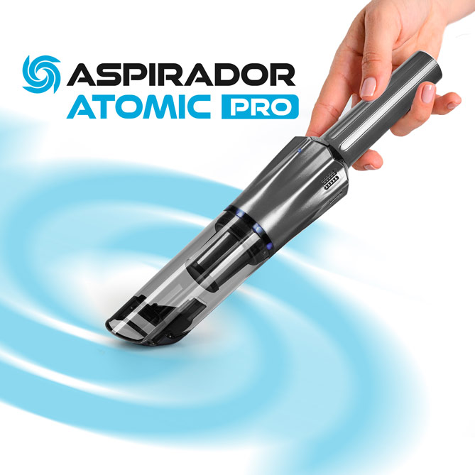 Aspirador Atomic Pro: El único aspirador con la fuerza de un tornado