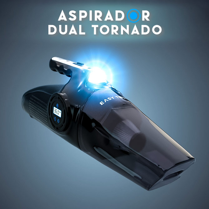 Aspirador Dual Tornado: El aspirador de mano que ¡también infla!