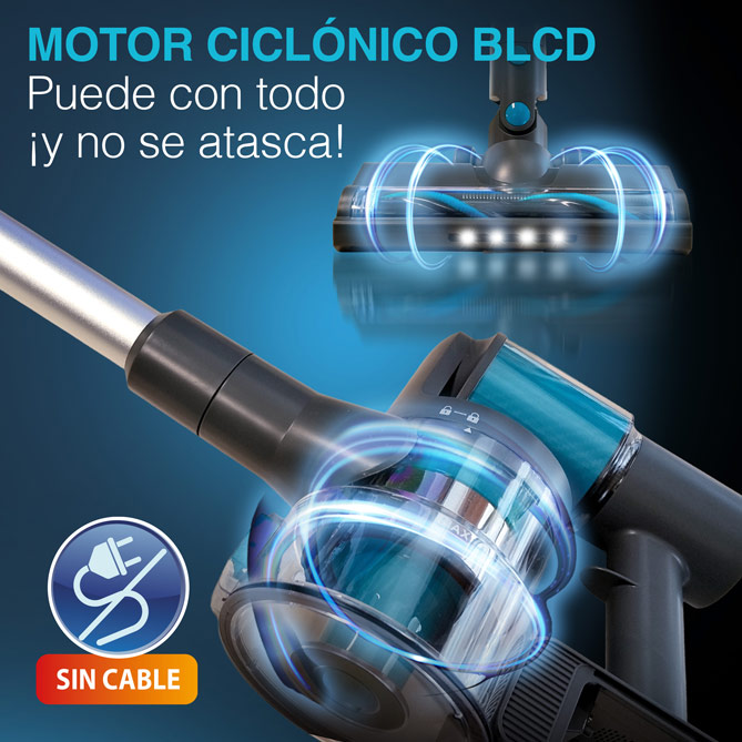 Aspirador Inteligente SENSOR PRO S3: Además, su cabezal tiene 4 luces LED