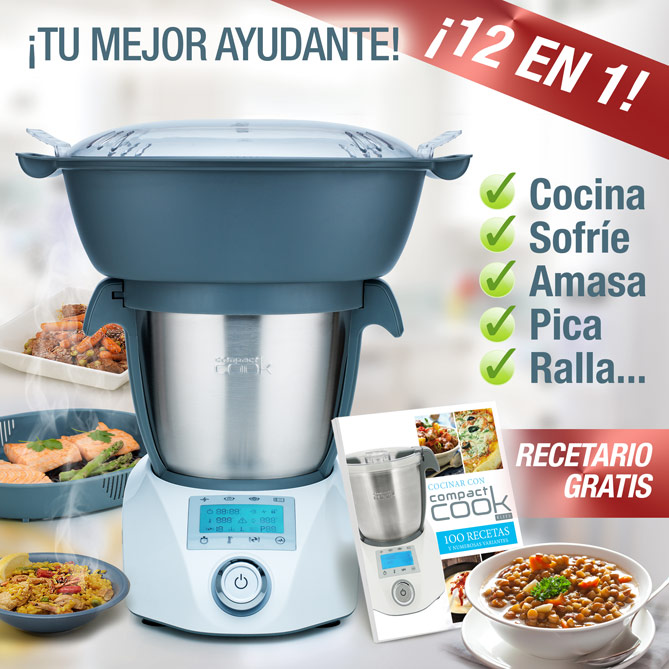 ROBOT DE COCINA “COMPACT COOK Deluxe”: COMPACT COOK Deluxe es el más versátil