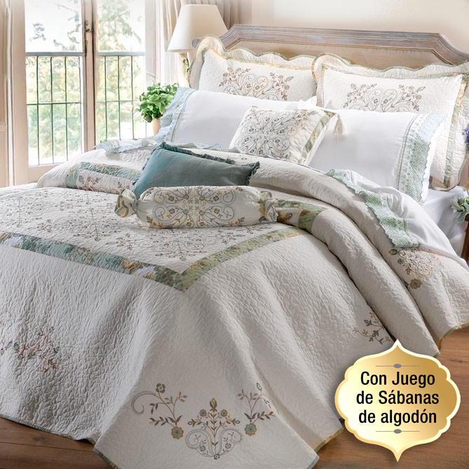 Conjunto de cama EDÉN: 10 maravillosas piezas para convertir tu dormitorio en un verdadero edén
