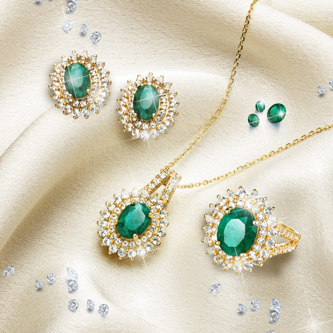 Conjunto LUJO ESMERALDA: Alta Joyería para el día a día