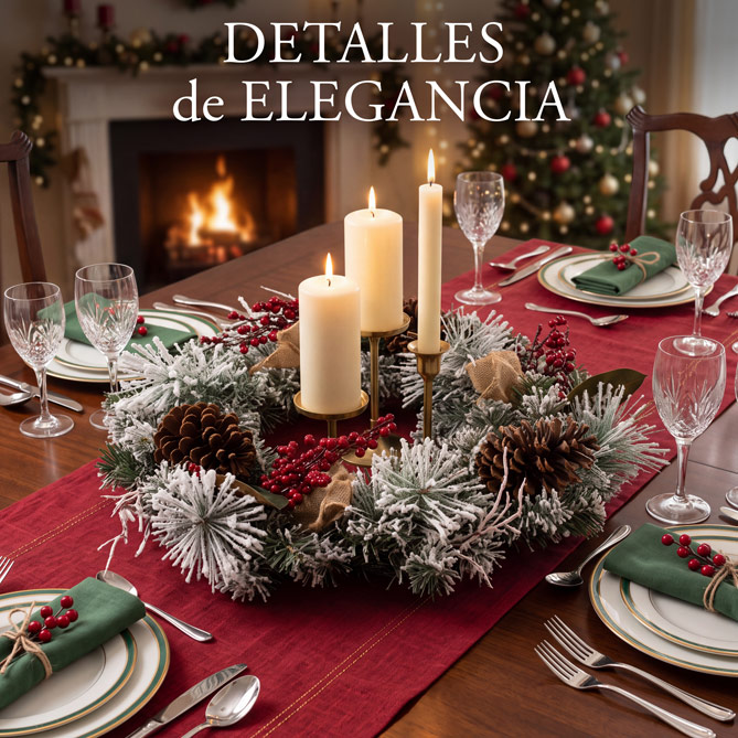 CORONA DE NAVIDAD: Tan bonita en la puerta como en la mesa