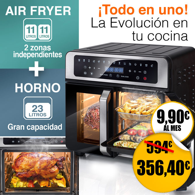 Freidora de Aire + Horno DUAL CHEF EVOLUTION