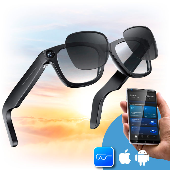 GAFAS INTELIGENTES CON IA: Conecta y controla sin usar las manos