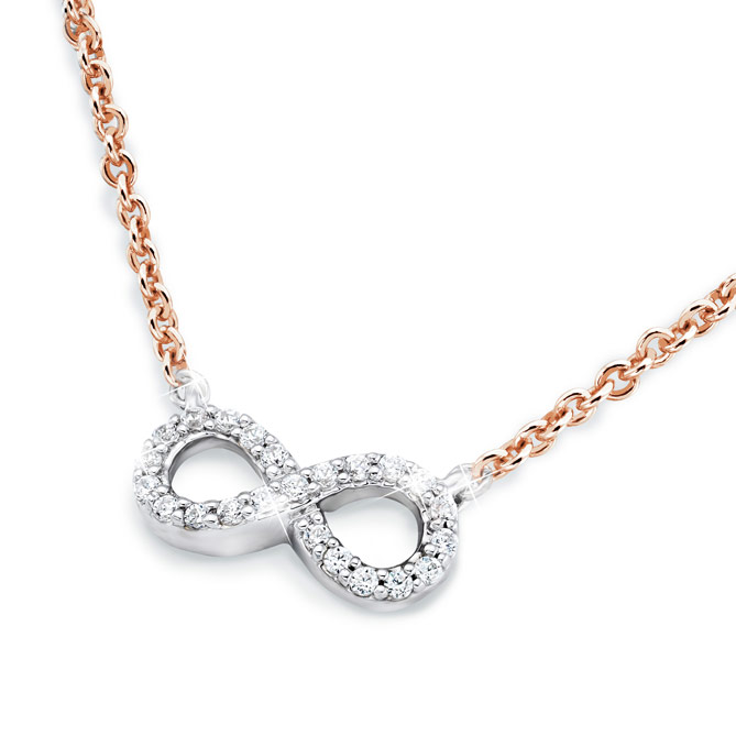 Gargantilla GLENN: 23 Diamantes, talla clásica, engaste pavé