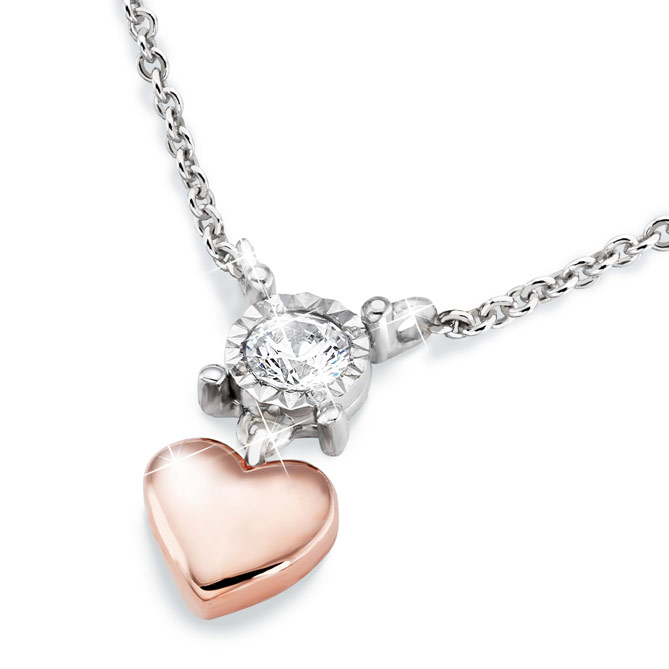 Gargantilla SHARON: 1 Diamante, talla brillante