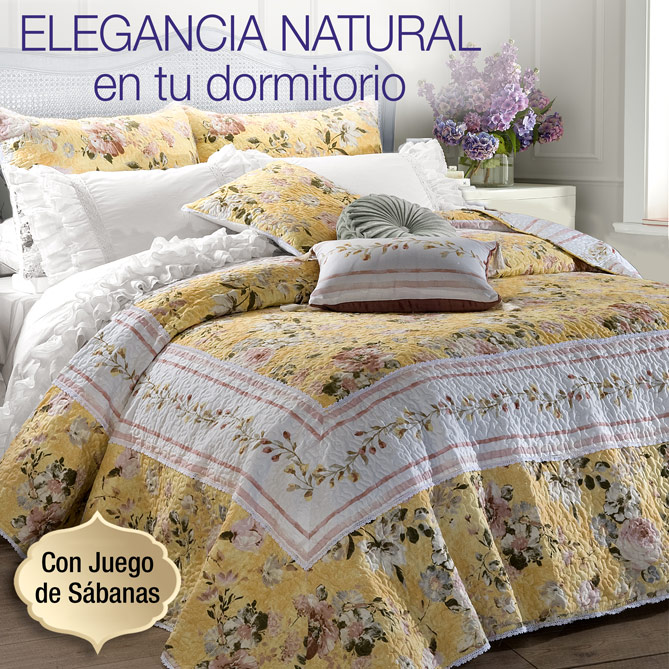 JARDÍN DE LA PROVENZA: Conjunto REVERSIBLE para disfrutar cada día de un dormitorio diferente