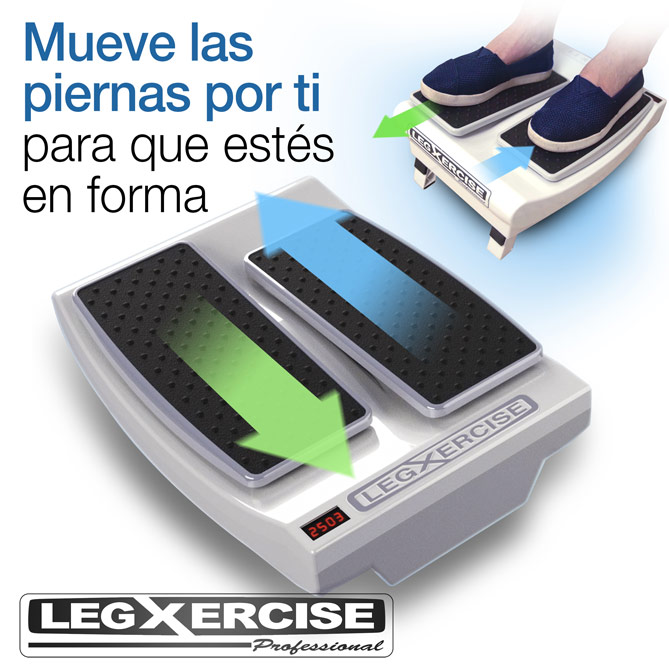 LEGXERCISE PRO: Es un simulador de pasos automático que genera flexión y movimiento en las rodillas y tobillos como si caminaras