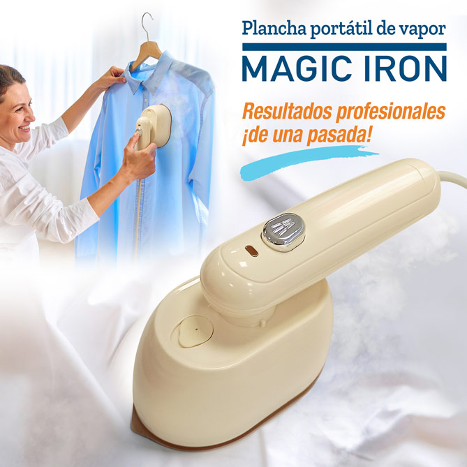 MAGIC IRON: innovadora plancha 4 en 1 que elimina arrugas en una sola pasada
