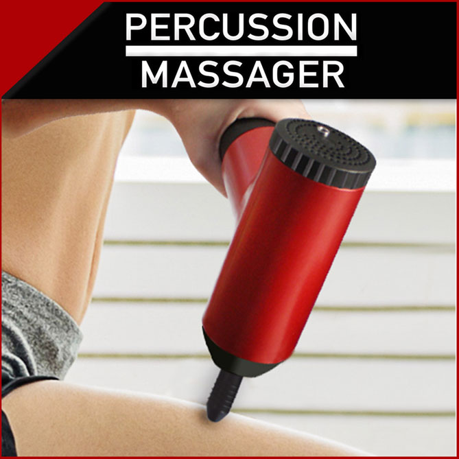 Masajeador Inalámbrico Percussion Massager: Incluye 4 cabezales de masaje intercambiables