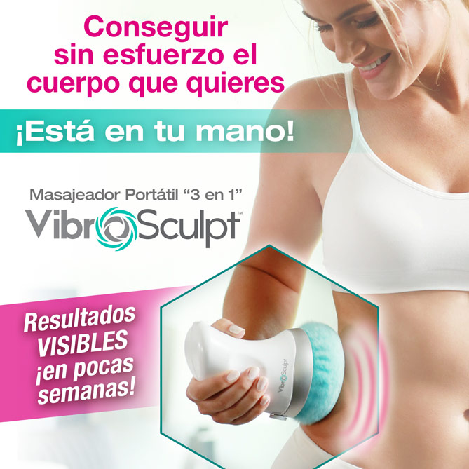 Masajeador Portátil “3 en 1” VIBRO SCULPT: tecnología VIBROBUFF®