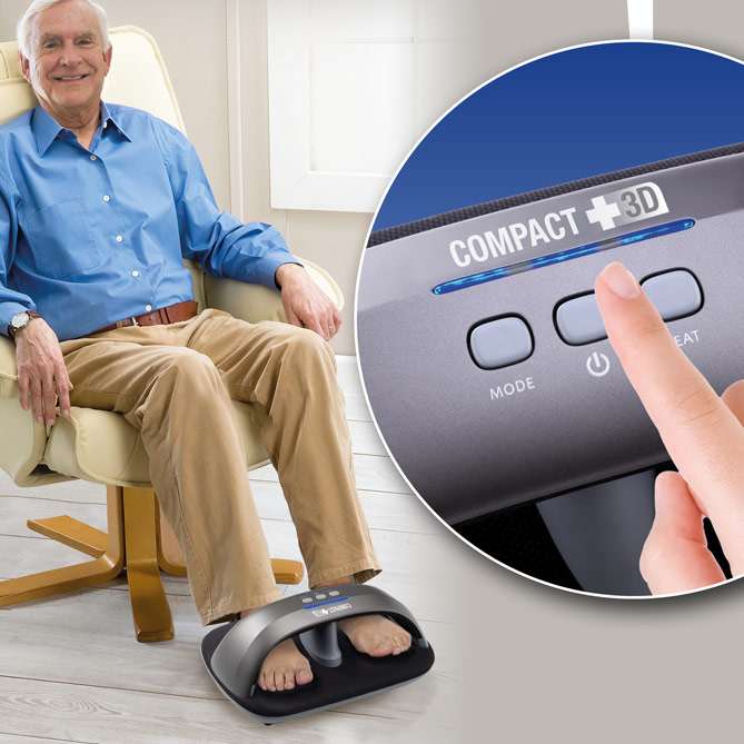 Masaje integral de pies COMPACT 3D: Sin efectos secundarios: a cualquier edad