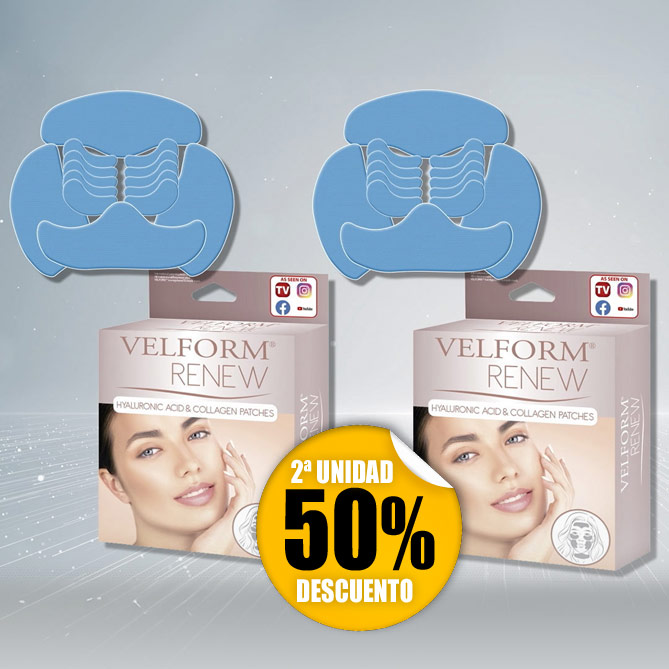 Parches Velform Renew: Verás que al instante las líneas y las arrugas visibles se reducen, y que tu piel se hidrata en profundidad