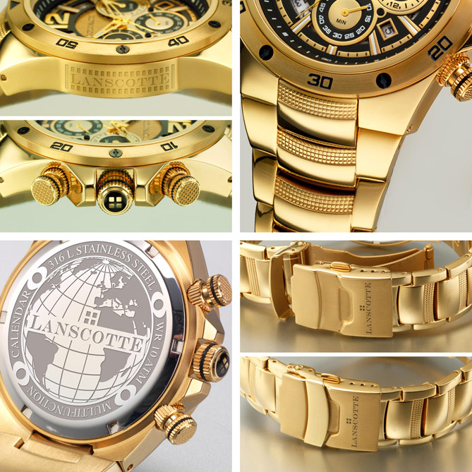 Reloj Absolute Gold: Bisel interior con marcaje de segundos