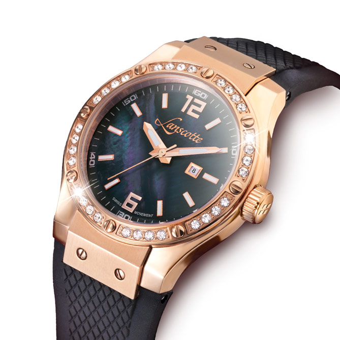 Reloj-Joya BASEL Lady: Caja, corona y bisel de Acero 316L, Quirúrgico y Antialérgico