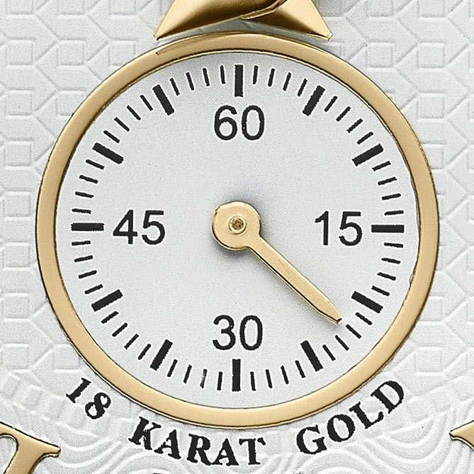 Reloj suizo de oro Legado: Correa de Piel Auténtica con hebilla acabada en Oro de Primera Ley (IPG).