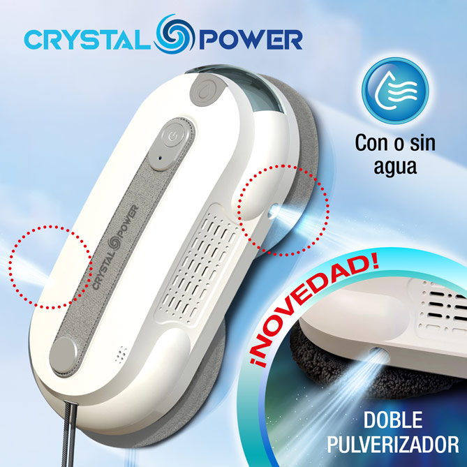 Robot Limpiacristales CRYSTAL POWER: LIMPIEZA INTELIGENTE: más eficacia, sin esfuerzo