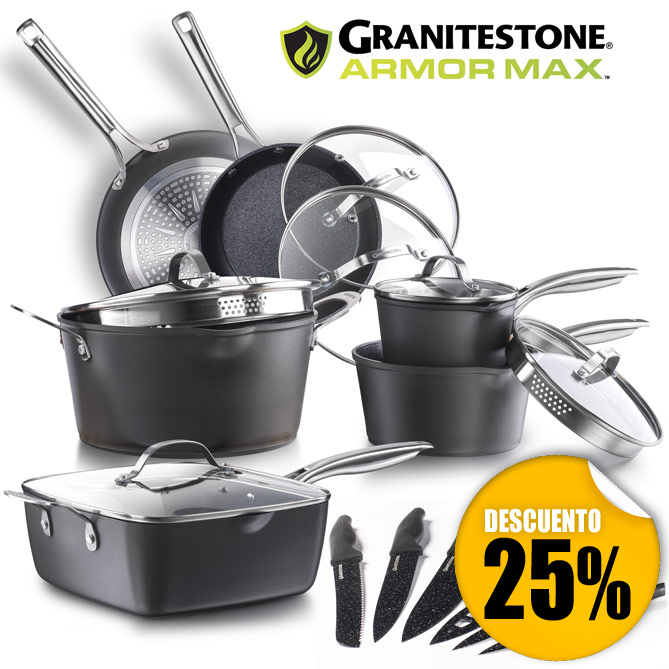 Set de cocina GRANITESTONE ARMOR MAX
