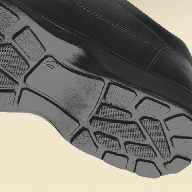 Zapatos Bienestar Plus: Suela antideslizante que se adapta al pavimento