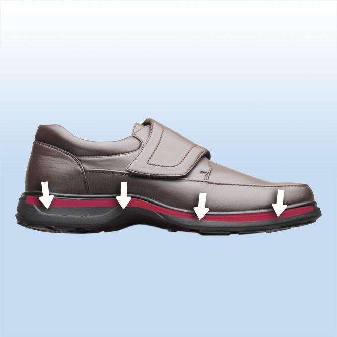 Zapatos 24 horas Elegance Confort: Suela antideslizante que se adapta al pavimento