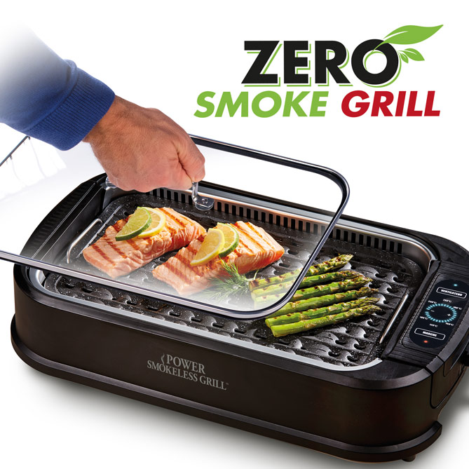 Zero Smoke Grill: Triple sistema ANTIHUMOS Y OLORES